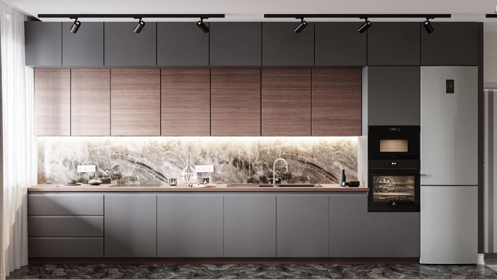 Двухкомнатная квартира в стиле хай-тек