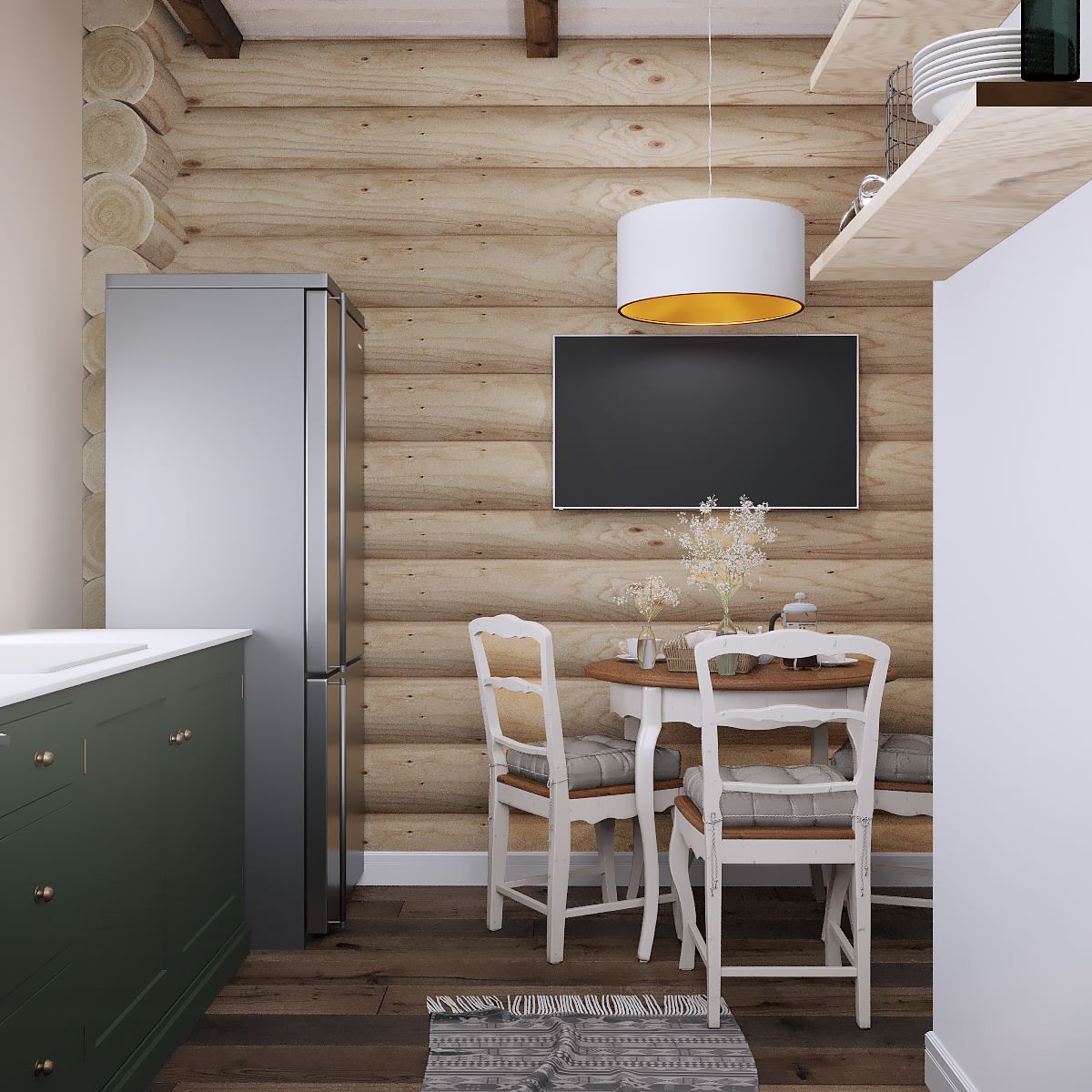 Бревенчатый дом в с.Мастиновка