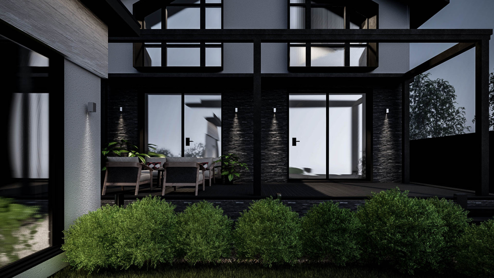 БЛАГОУСТРОЙСТВО УЧАСТКА И РЕКОНСТРУКЦИЯ ФАСАДА ЖИЛОГО ДОМА