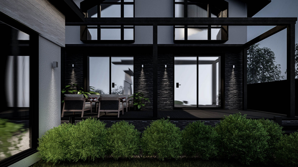 БЛАГОУСТРОЙСТВО УЧАСТКА И РЕКОНСТРУКЦИЯ ФАСАДА ЖИЛОГО ДОМА