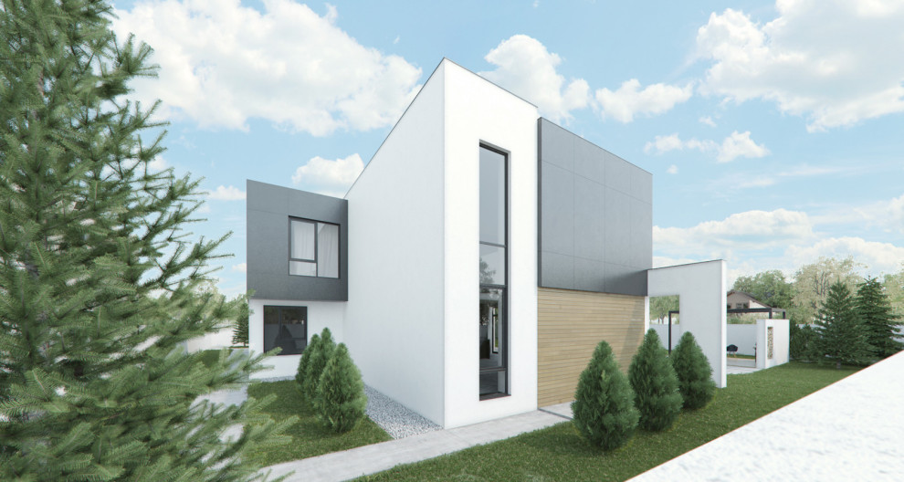 Индивидуальный жилой дом A612 в коттеджном поселке «Алые Паруса»