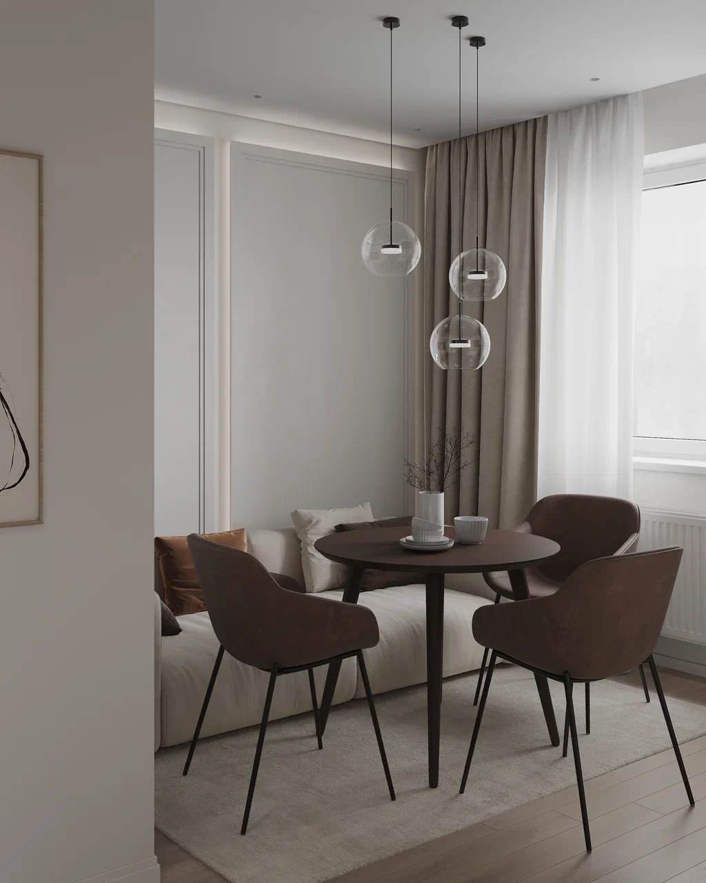 Дизайн-проект двухкомнатной квартиры для семейной пары