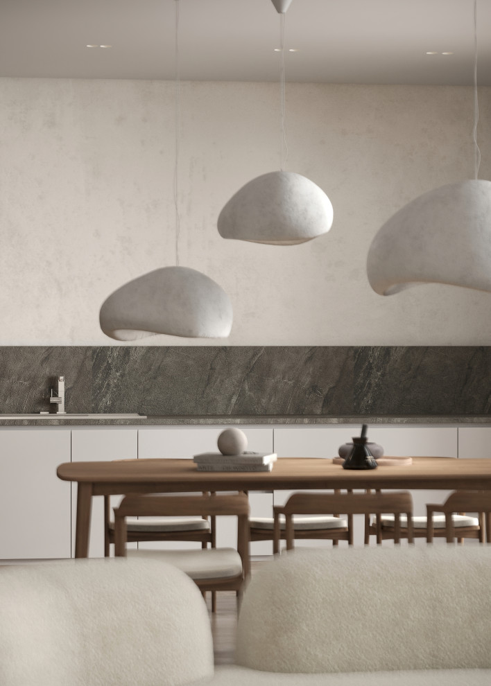 Визуализация кухни-гостиной