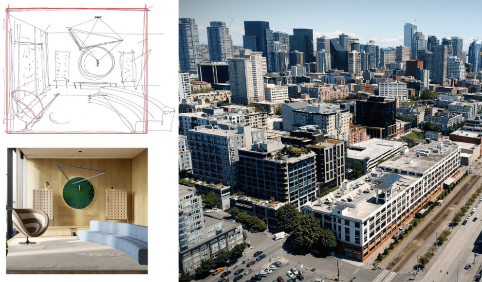 Дизайн-проект в Трибеке совместно с TAPIS ROUGE