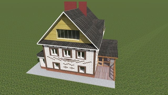 Кирпичный индивидуальный жилой дом [000.14]