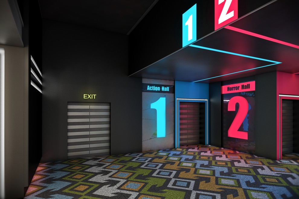 Обложка проекта: Дизайн-проект интерьера кинотеатра "АмбарСинема" г.Самара