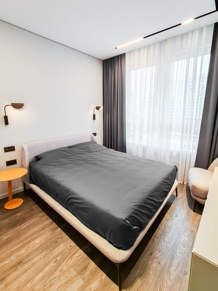 Белый минимализм - спальня