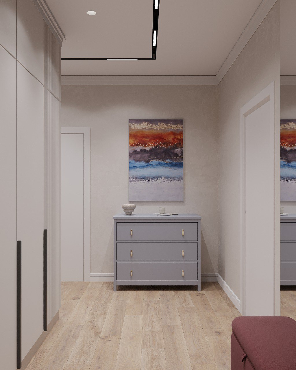 Дизайн 3-х комнатной квартиры в ЖК ГАЛАКТИКА PRO