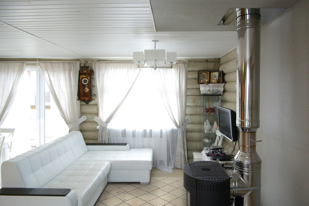 Интерьер в бревенчатом доме