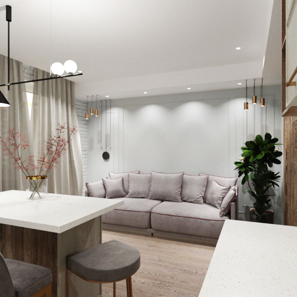 Кухня-гостиная в Питере