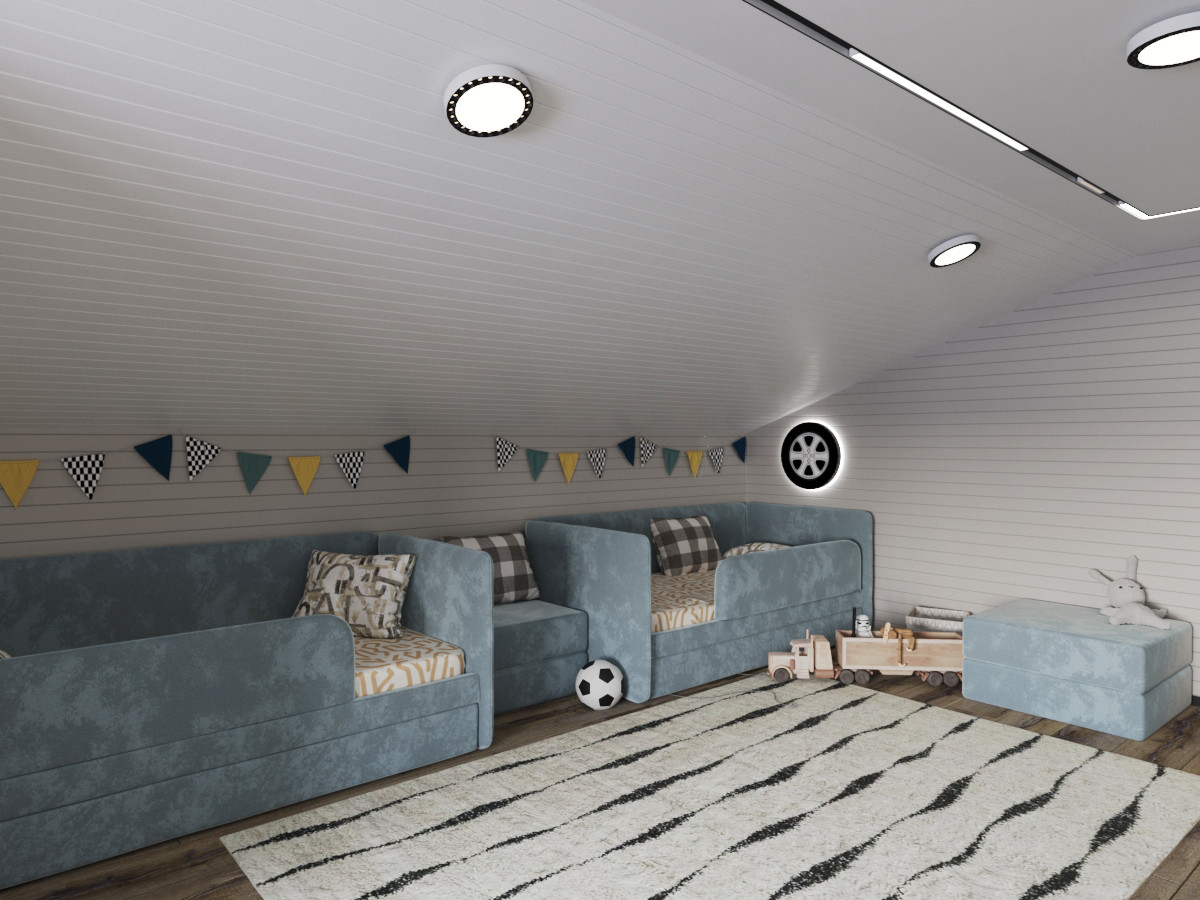 Обложка проекта: Детская комната для двух мальчиков