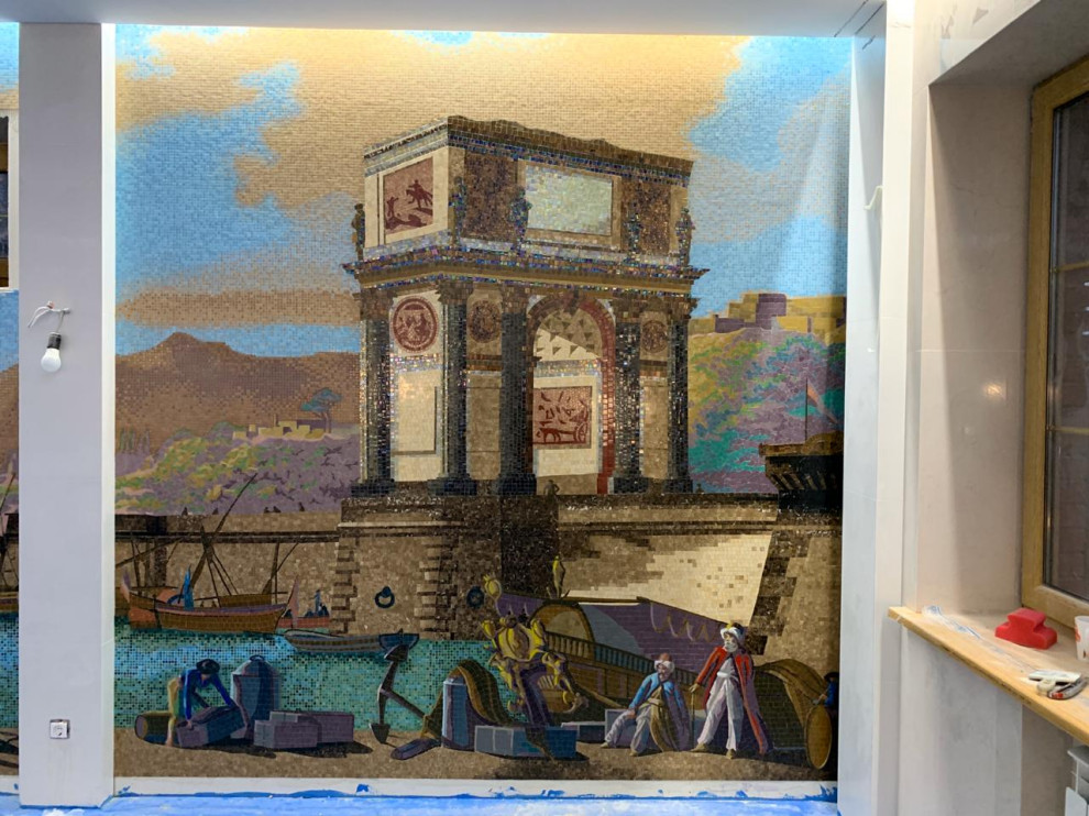 Панно в бассейне