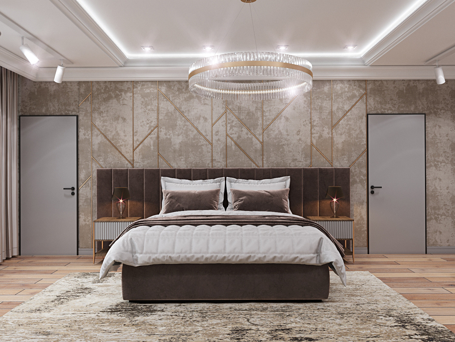 Ямное 550 м2, мастер-спальня
