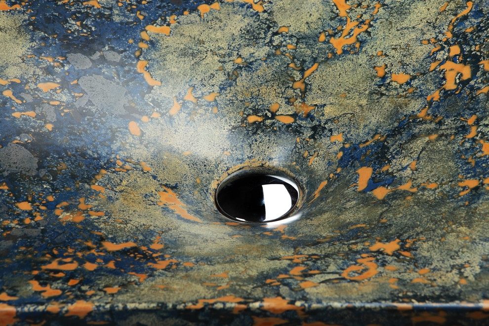 concrete sink "Earth seen from the sky"