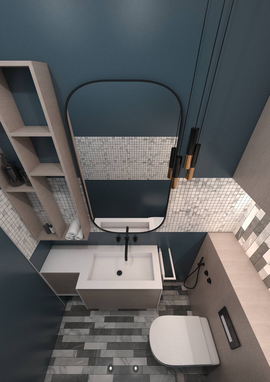 Санузел и душевая, жк Рехард