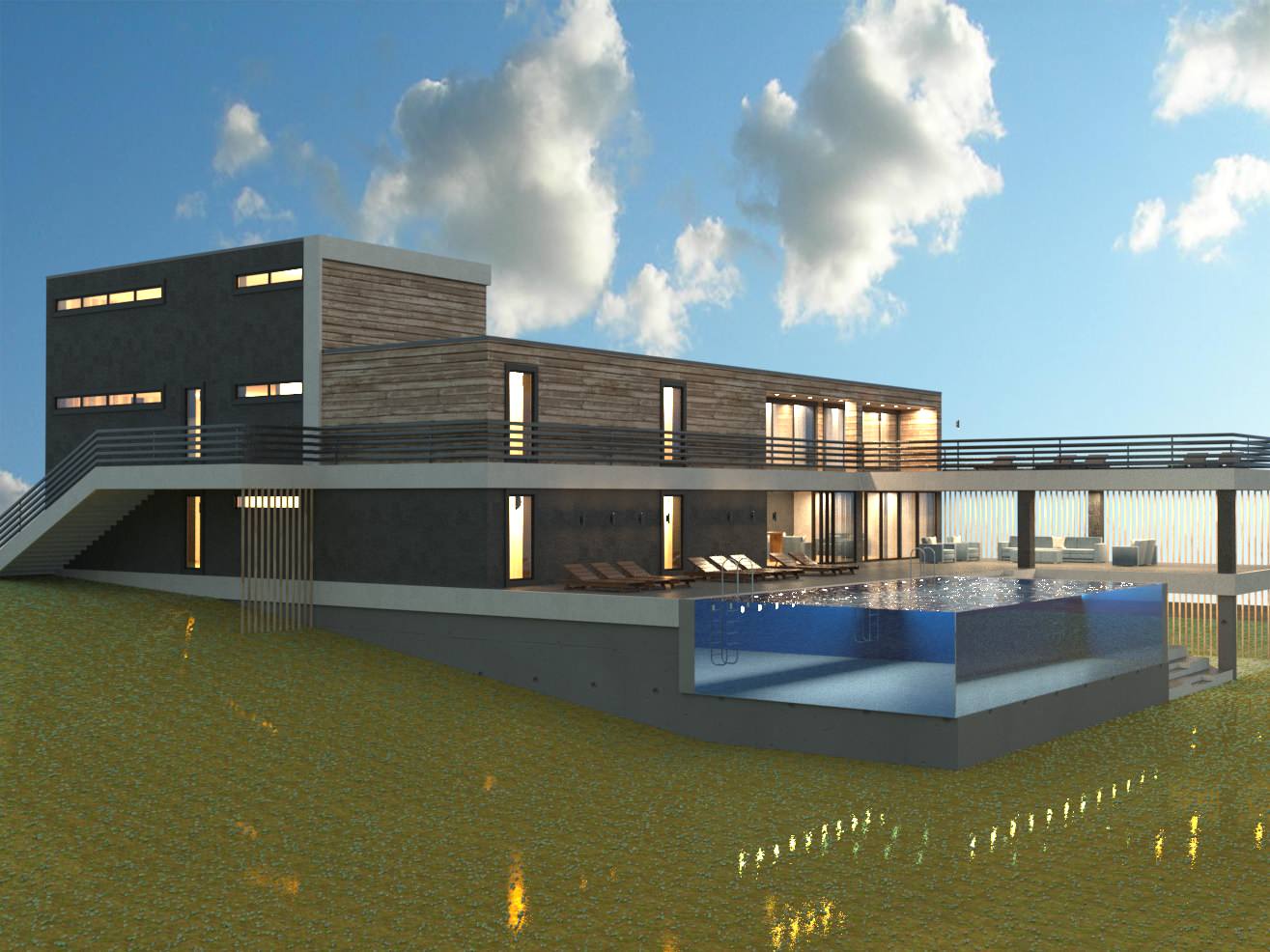 Вилла с бассейном