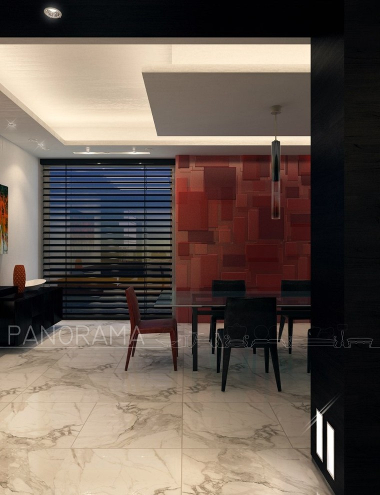 Проект гостиной-столовой, S - 135, 7 кв.м.