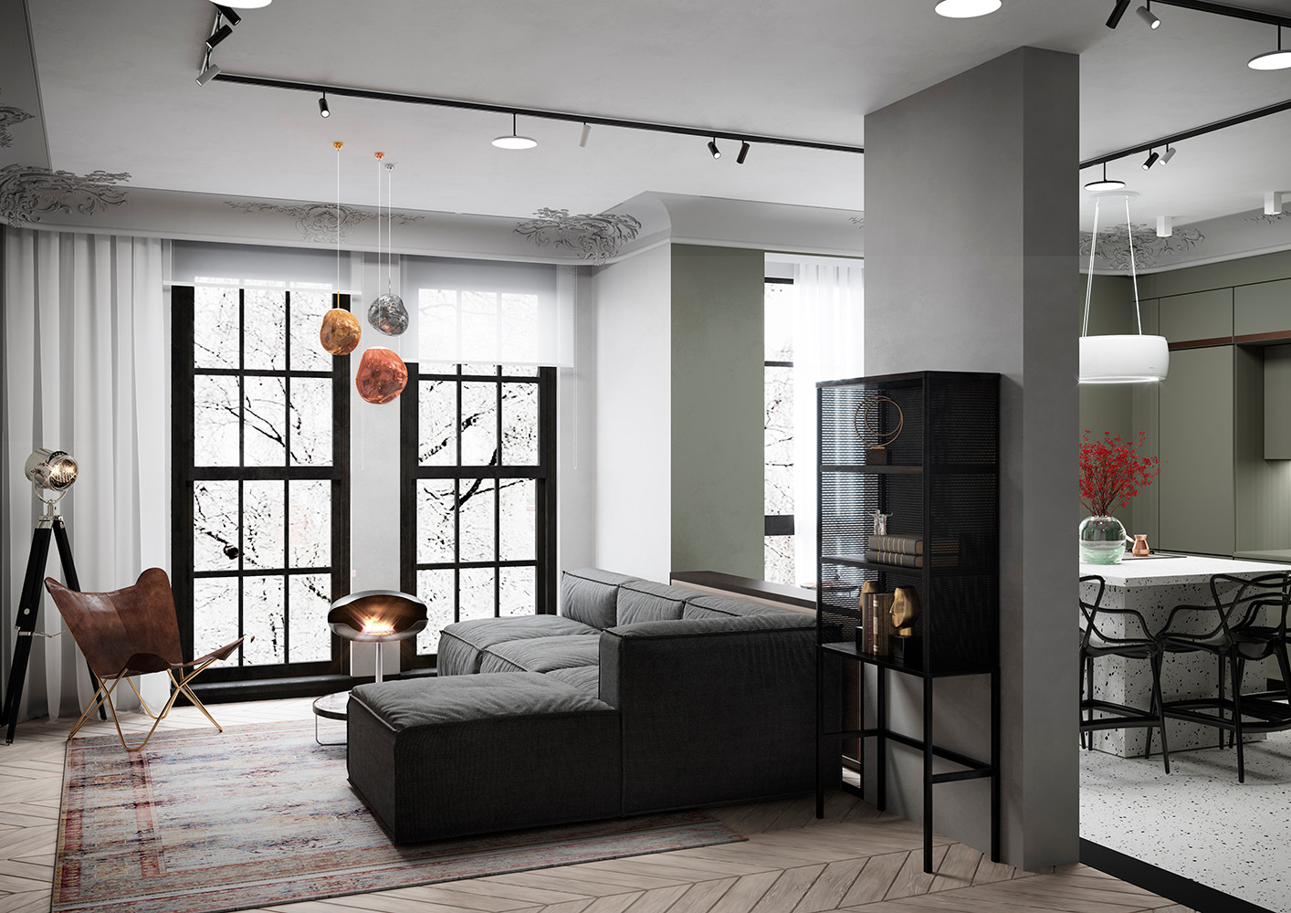 Проект 3-х комнатной квартиры для молодой творческой семьи