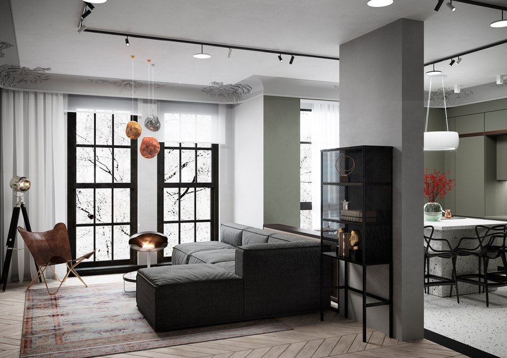 Проект 3-х комнатной квартиры для молодой творческой семьи