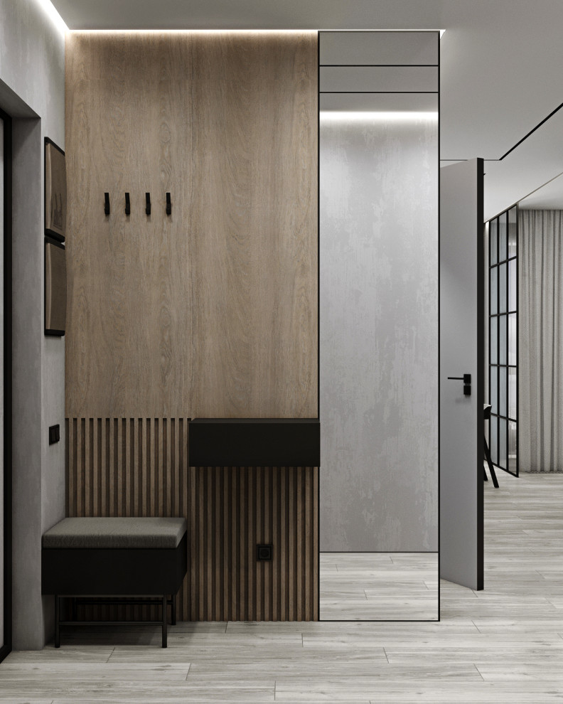 Дизайн Стильной Двухкомнатной Квартиры 74 м2 в жк Время в Москве