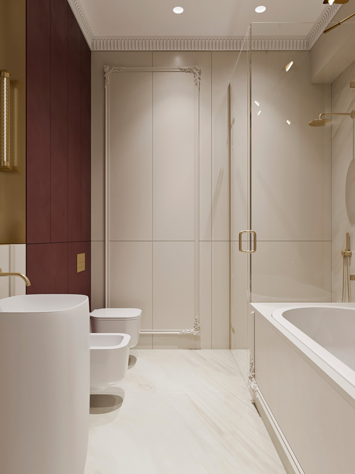 проект интерьера квартиры 150м2 Колков С.С., Камнев М.В. 2020г.