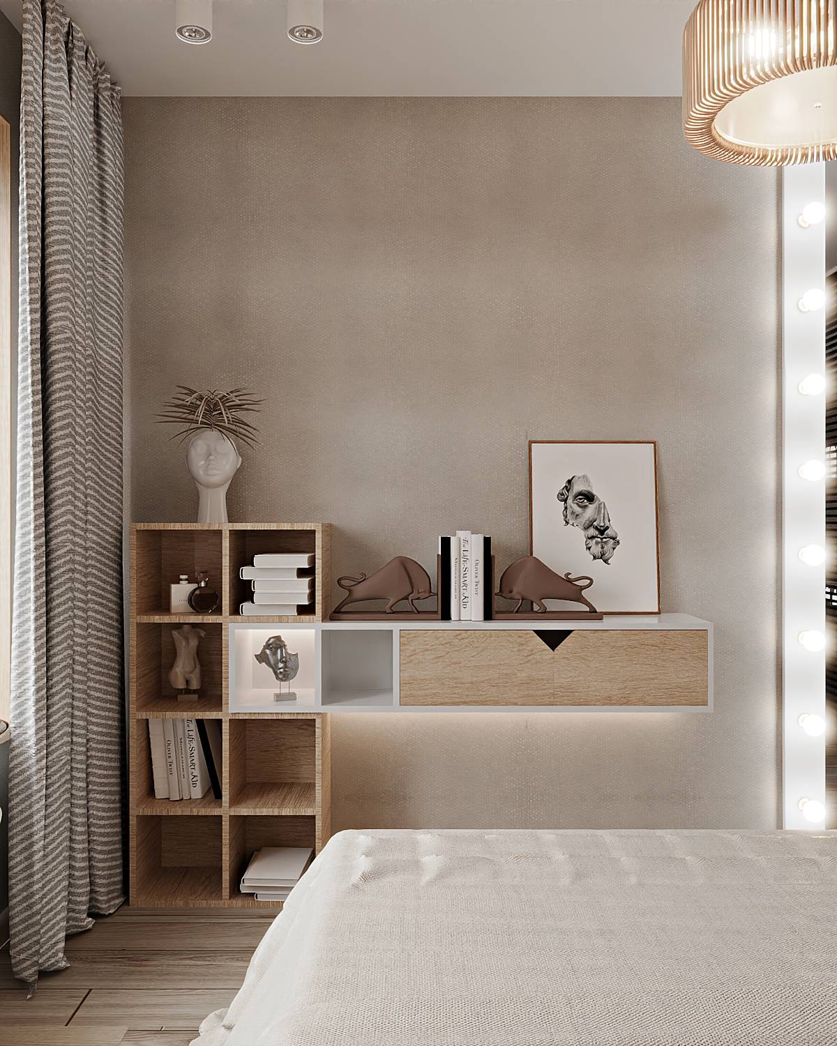 Спальня из проекта "Ретро Лайт"