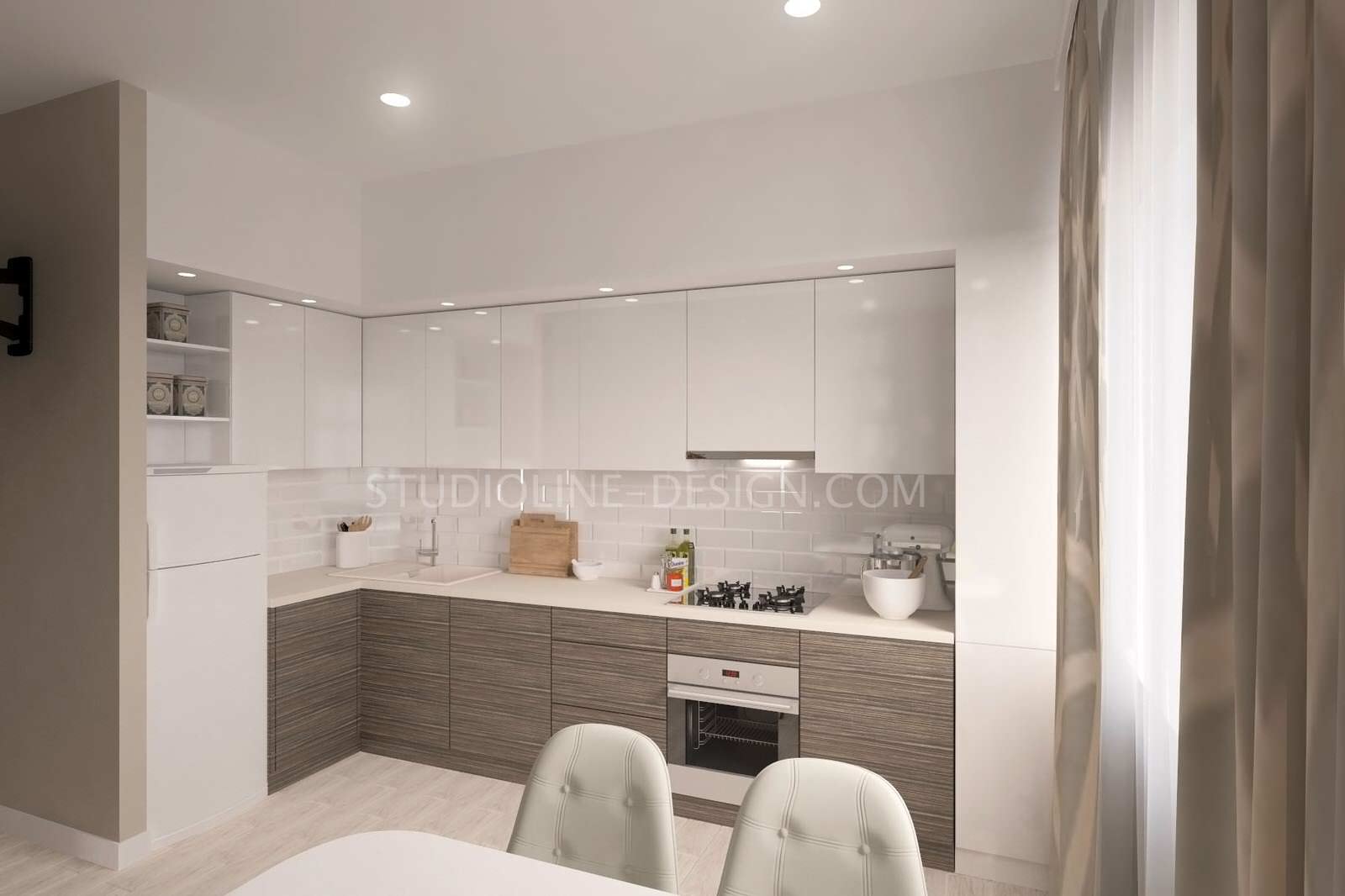 Дизайн интерьера студии в скандинавском стиле