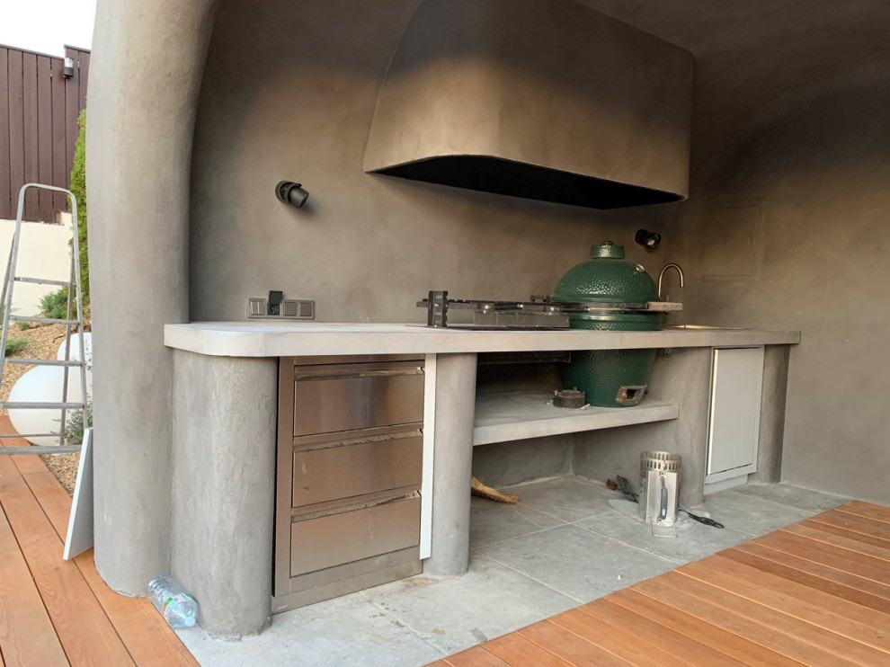 Кухонная мебель из бетона