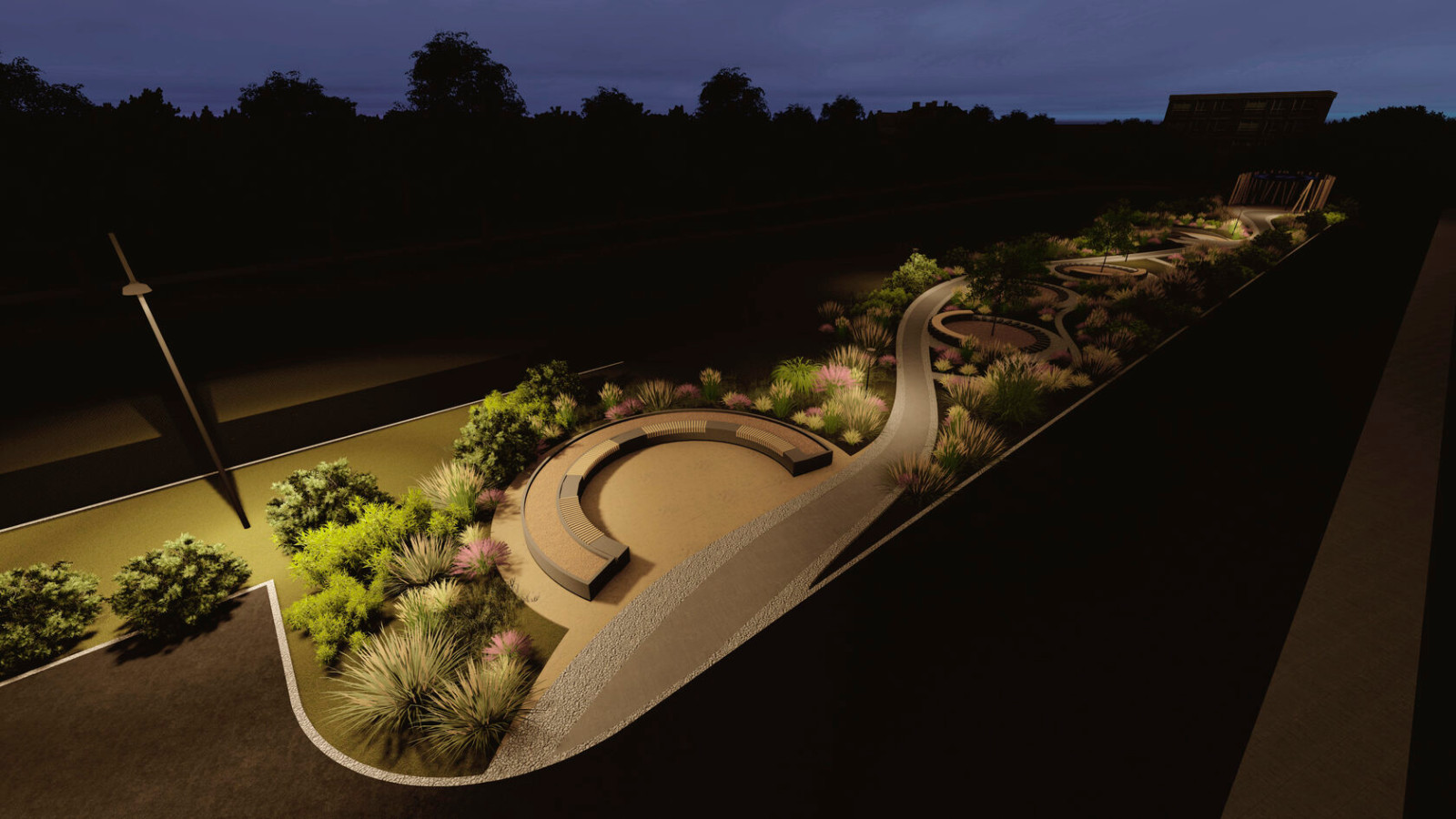 Благоустройство территории завода в Муроме