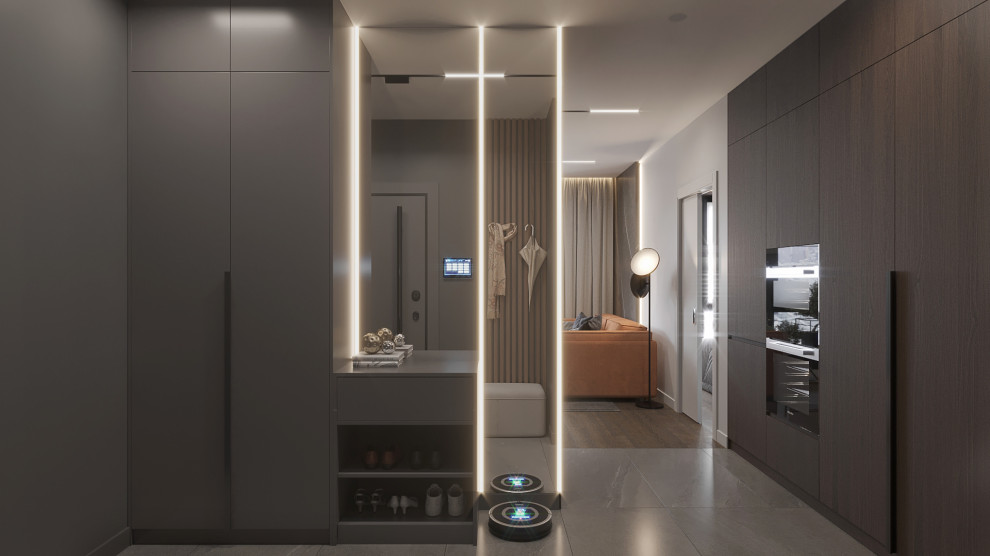 Обложка проекта: ДИЗАЙН ОДНОКОМНАТНОЙ КВАРТИРЫ 49 КВ.М