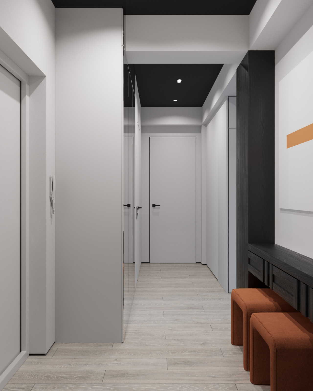 Квартира 77 м2 в современном стиле для творческих личностей