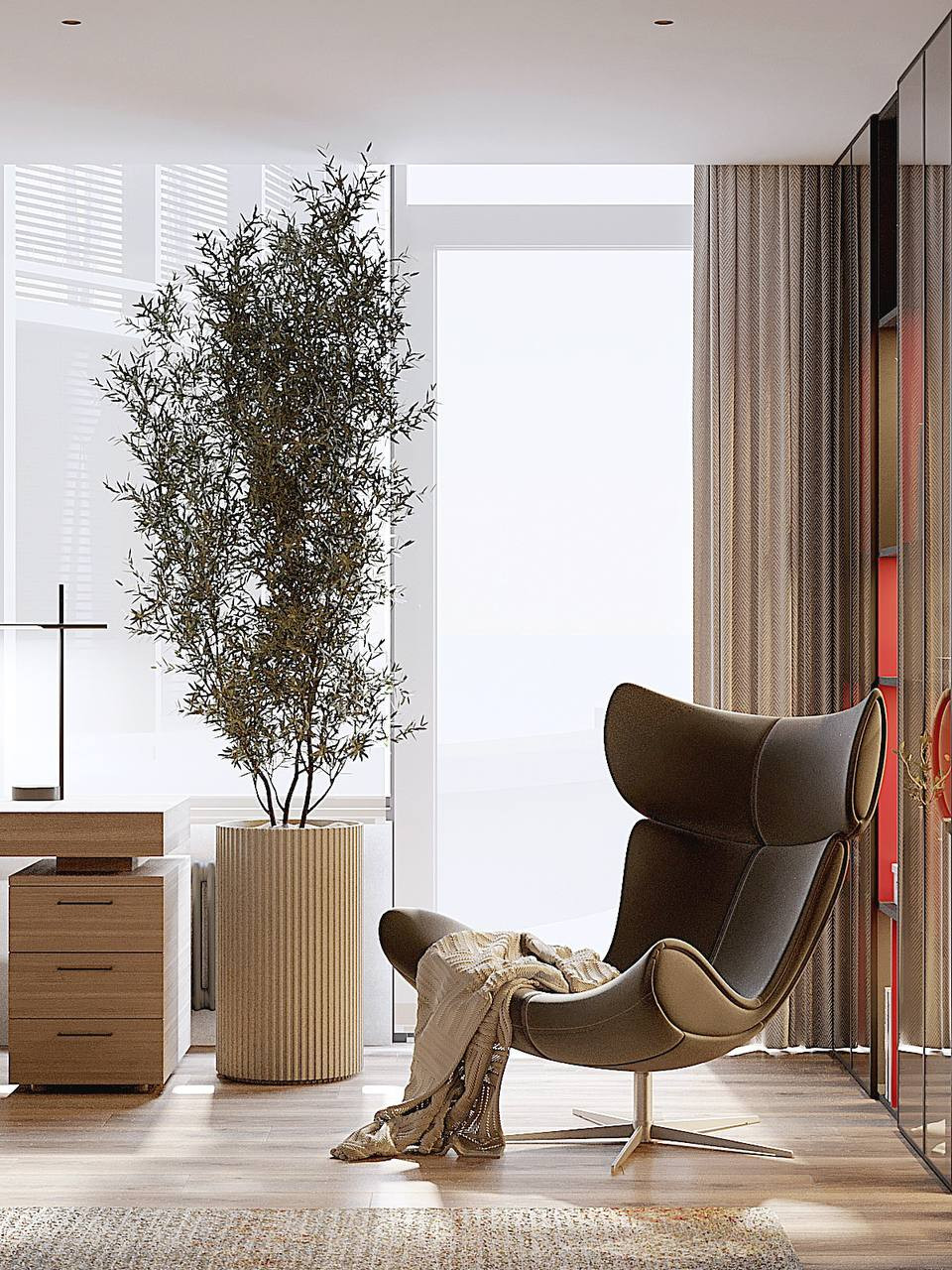 Двухуровневый пентхауз с мансардным этажом