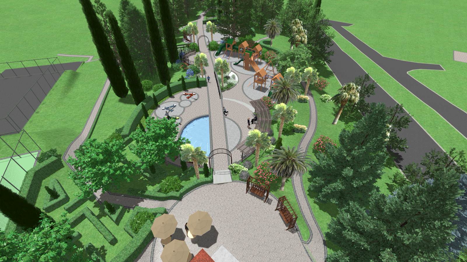 Детская площадка для санатория.