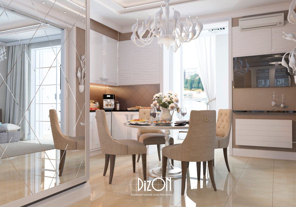 Обложка проекта: Квартира в стиле арт-деко,кухня