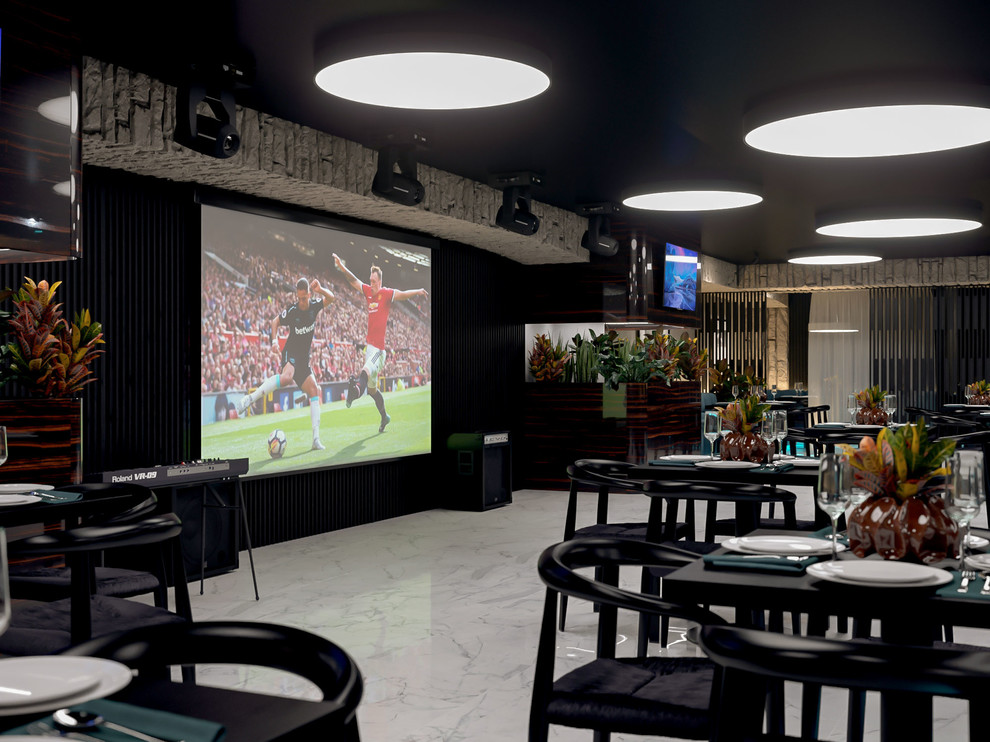 Дизайн интерьера квартиры, кафе "Бора-Бора"