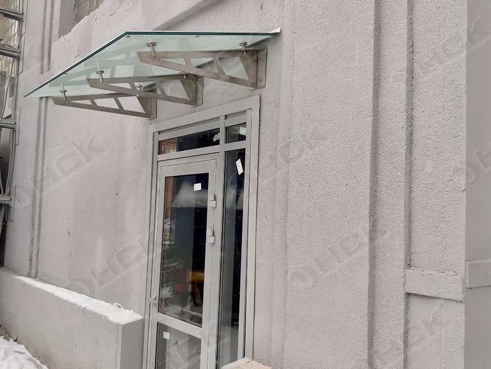 Стеклянные козырьки