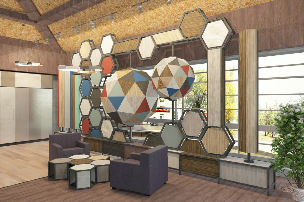 Обложка проекта: Эскиз Шоурума завода Кроношпан