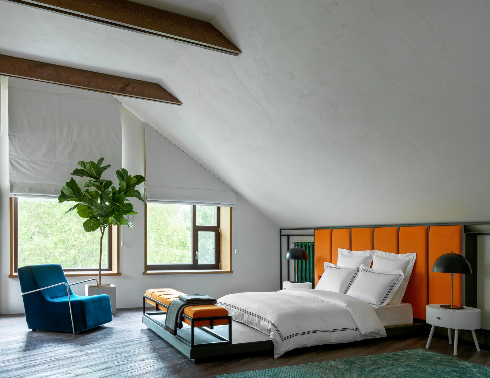 Спальня. Загородный дом Шале