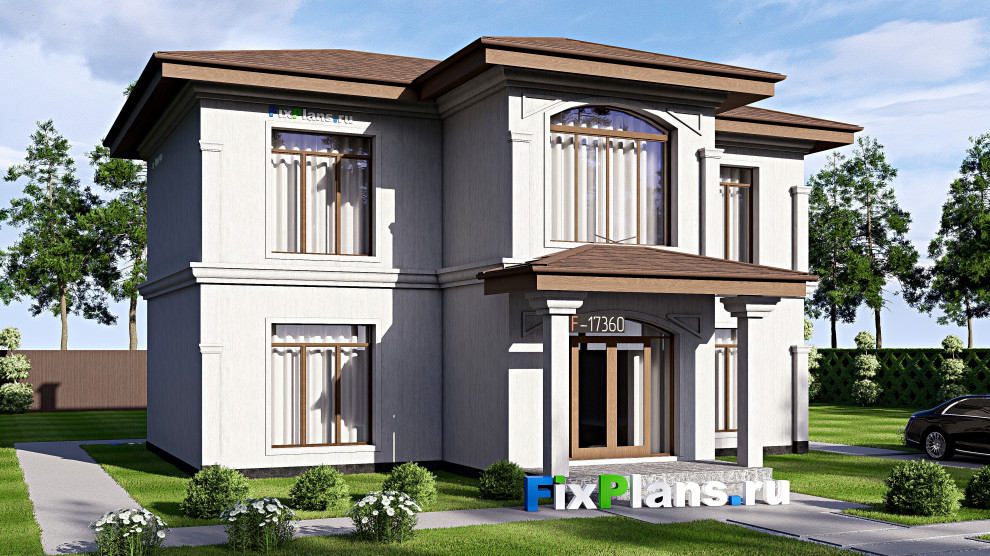 Проект двухэтажного дома 12х13 м S145м2 F-17360