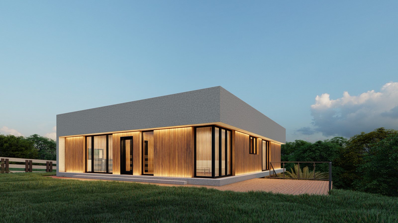 Стиль хайтек – дом (S 194 м2)