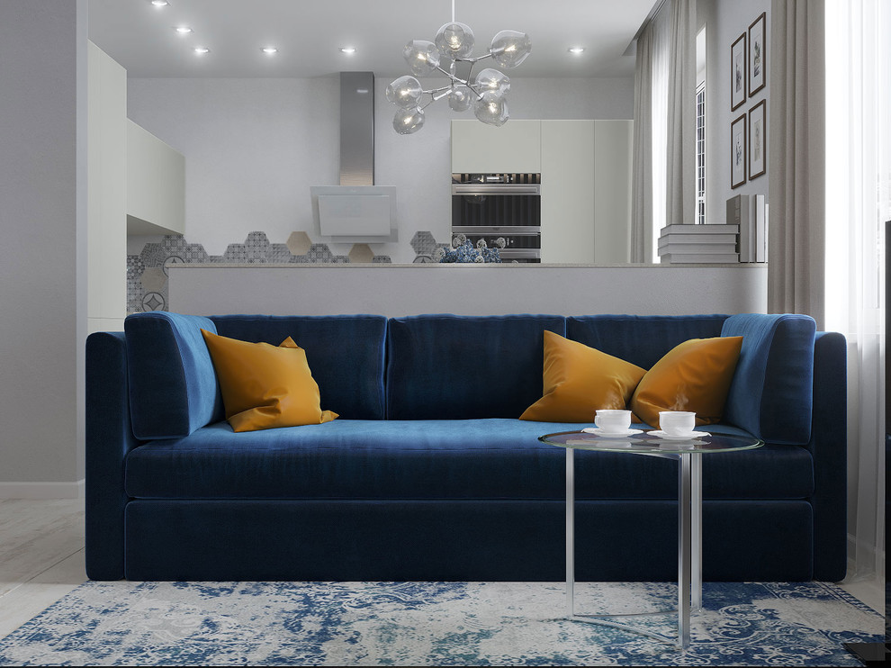 Объединенная кухня-гостиная