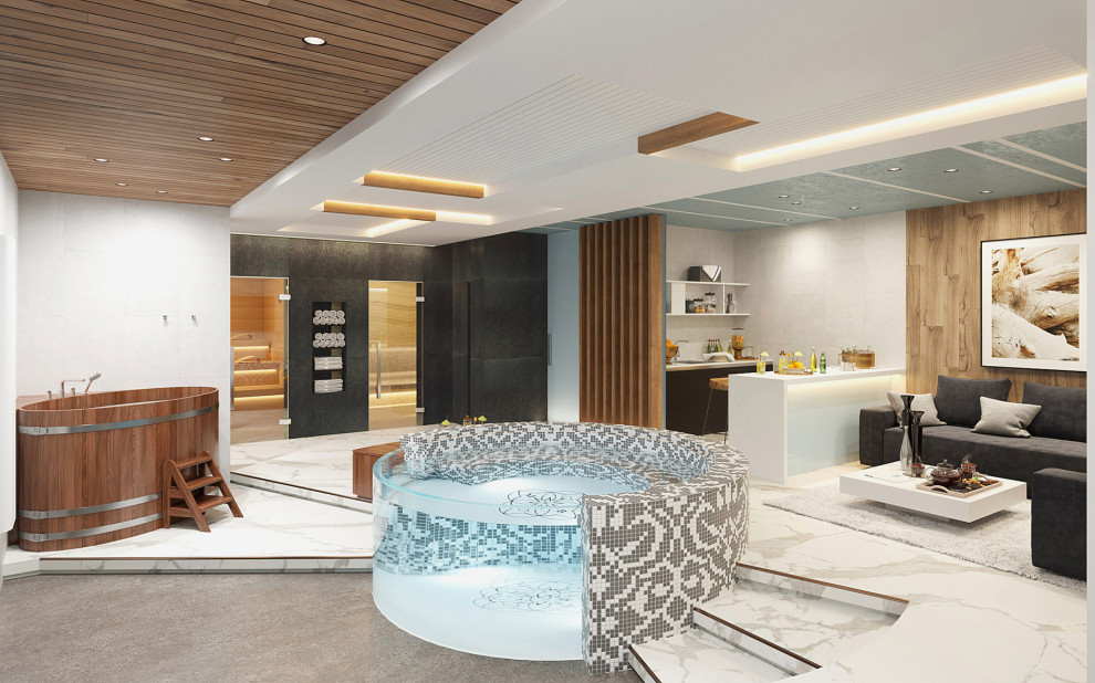 Обложка проекта: Спа зона в загородном доме