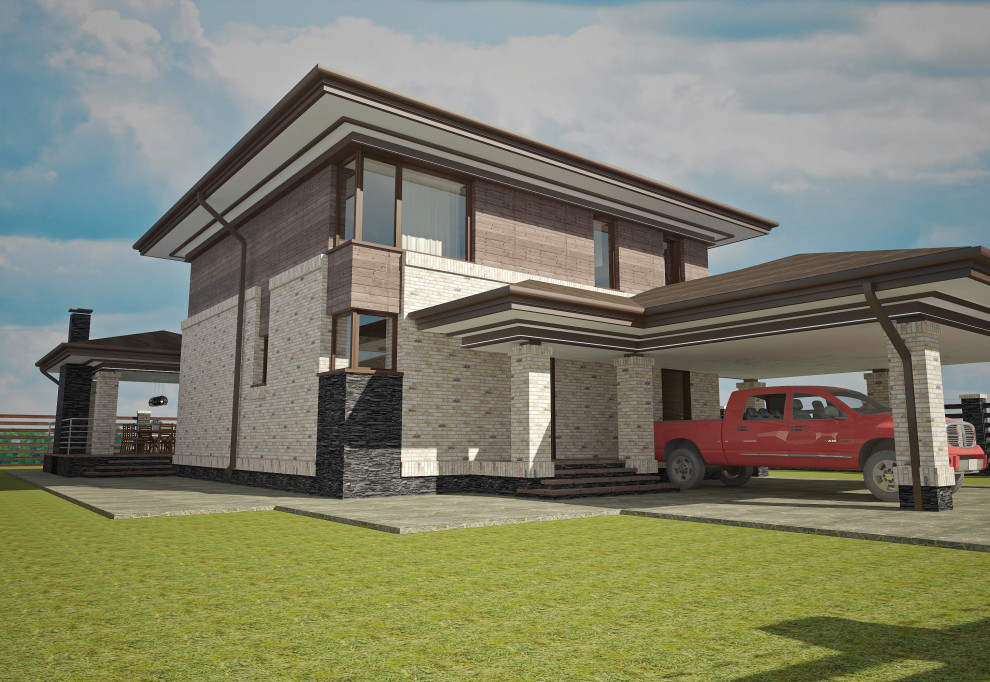 Дом На Соловей ключе в стиле Райта