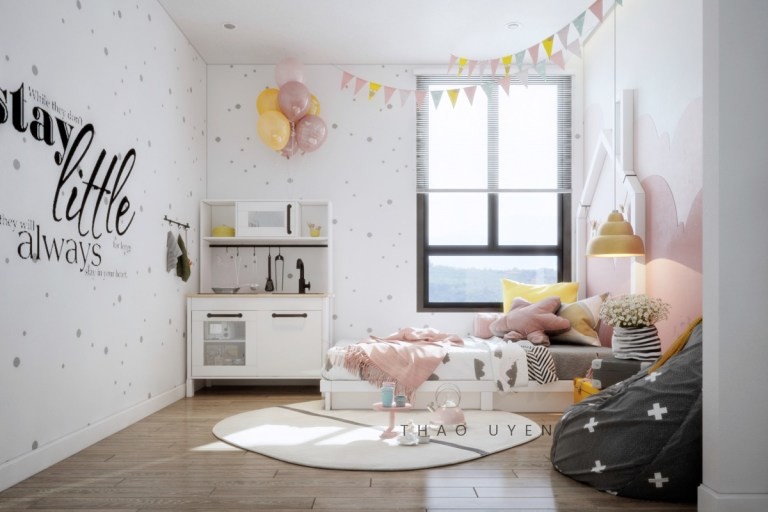 Детская со шведскими обоями