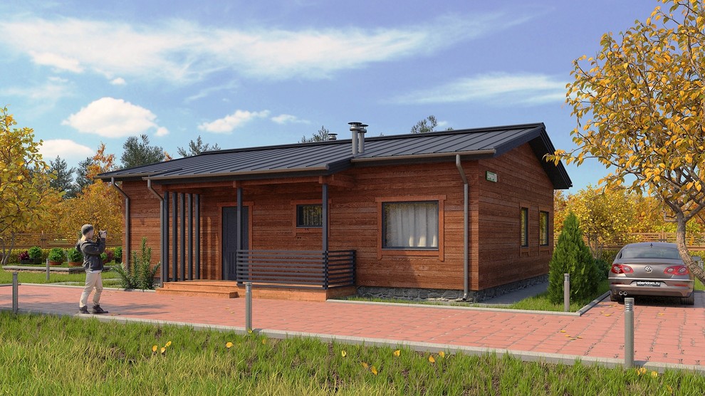 Обложка проекта: Дом из клеёного бруса для постоянного проживания "Базис 3"