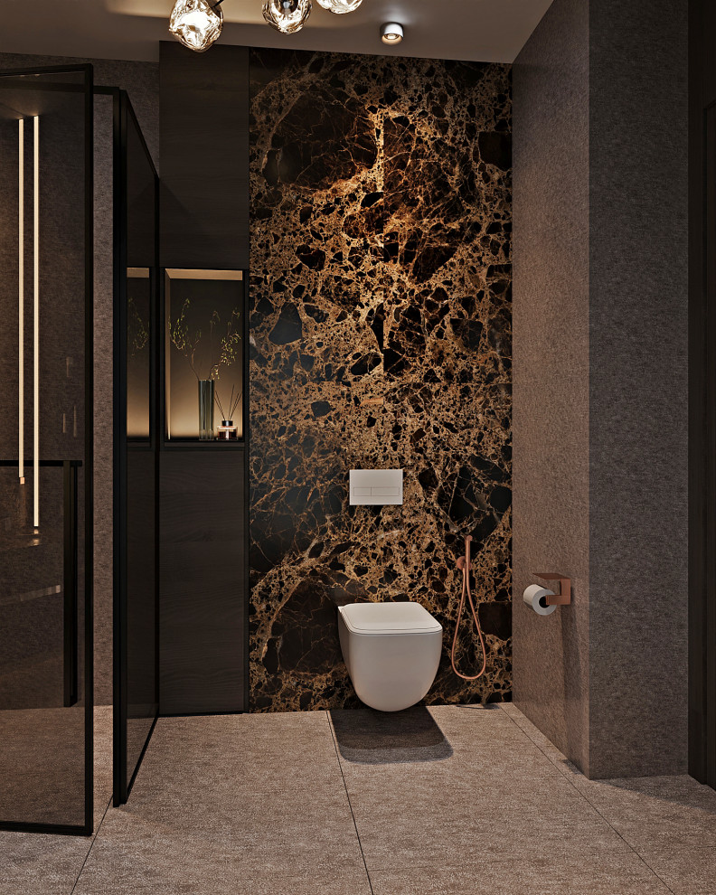 Ванная комната "Медные акценты"