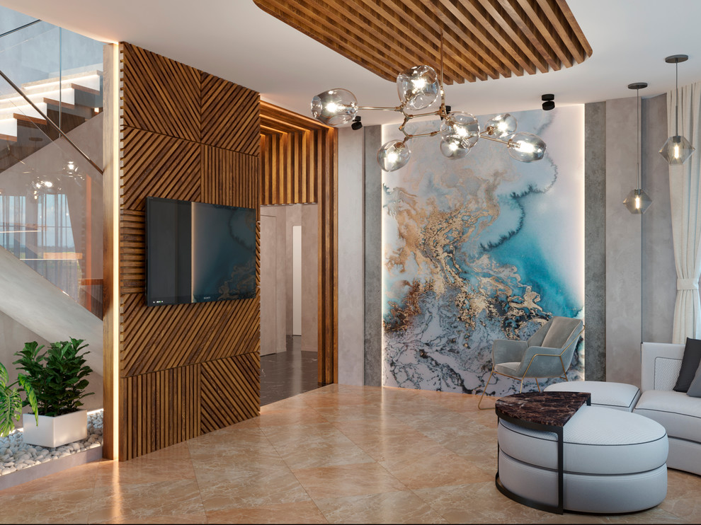 Двухэтажный дом в стиле лофт