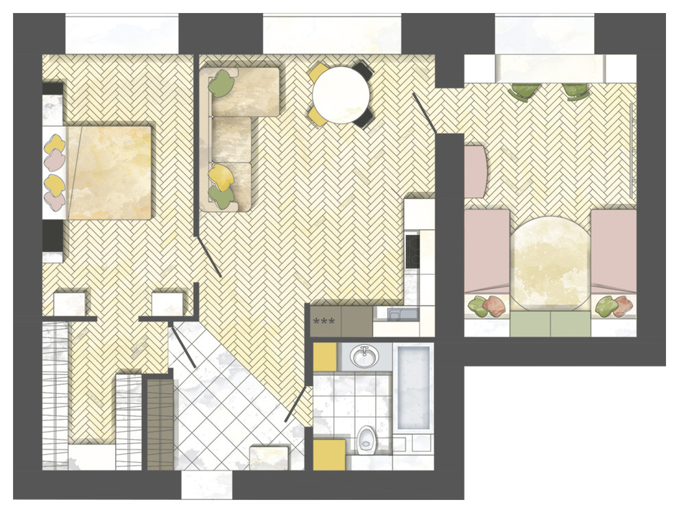 Houzz тур: Квартира в Красноярске, где жена тайно сделала ремонт