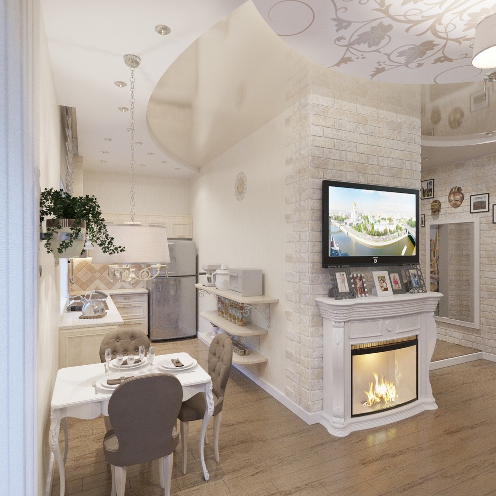 кухня-гостиная в ЖК Бавария