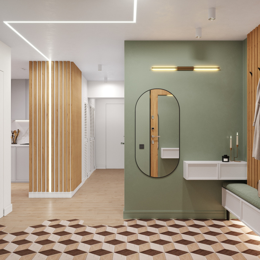 Обложка проекта: Проект прихожей и кухни в квартире.